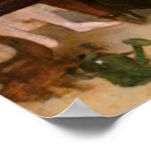 Die Tanzklasse von Edgar Degas Poster (Ecke)