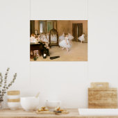 Die Tanzklasse von Edgar Degas Poster (Küche)