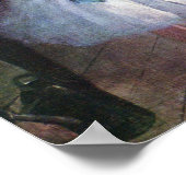 Die Tanzklasse von Edgar Degas Poster (Ecke)