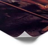 Die Tanzklasse von Edgar Degas Poster (Ecke)