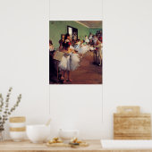 Die Tanzklasse von Edgar Degas Poster (Küche)