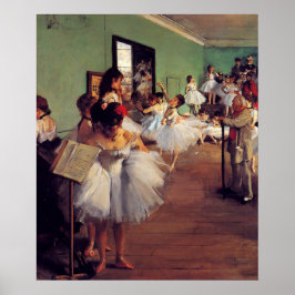 Die Tanzklasse von Edgar Degas Poster