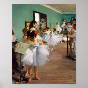 Die Tanzklasse von Edgar Degas Poster