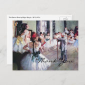 Die Tanzklasse von Edgar Degas Postkarte (Vorne/Hinten)