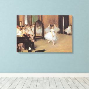 Die Tanzklasse von Edgar Degas, Vintage-Ballett Leinwanddruck