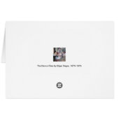 Die Tanzklasse von Edgar Degas, Vintage Ballettkun (Rückseite Horizontal)