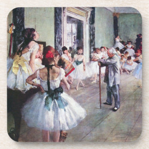 Die Tanzklasse von Edgar Degas, Vintage Ballettkun Getränkeuntersetzer