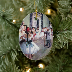 Die Tanzklasse von Edgar Degas, Vintage Ballettkun Keramikornament
