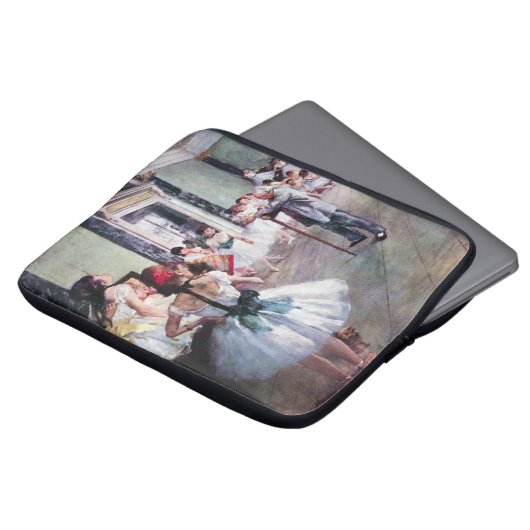 Die Tanzklasse von Edgar Degas, Vintage Ballettkun Laptopschutzhülle (Vorne Oben)