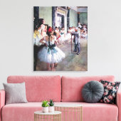 Die Tanzklasse von Edgar Degas, Vintage Ballettkun Leinwanddruck (Insitu (Wohnzimmer))
