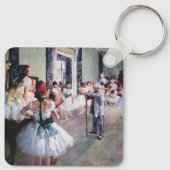 Die Tanzklasse von Edgar Degas, Vintage Ballettkun Schlüsselanhänger (Rückseite)