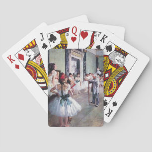 Die Tanzklasse von Edgar Degas, Vintage Ballettkun Spielkarten