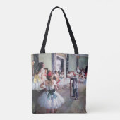 Die Tanzklasse von Edgar Degas, Vintage Ballettkun Tasche (Rückseite)