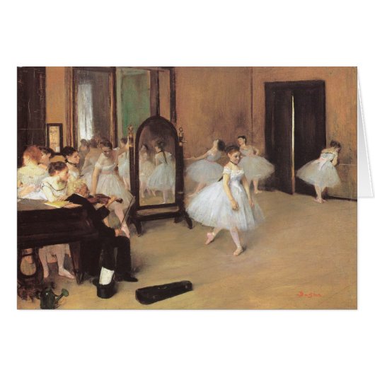 Die Tanzklasse von Edgar Degas, Vintages Ballett (Vorderseite (Horizontal))