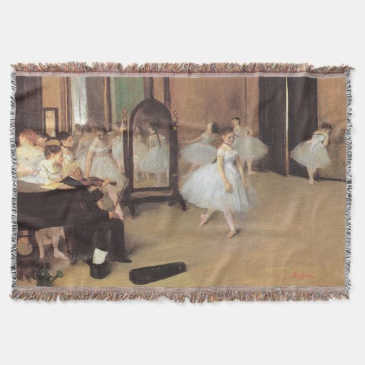 Die Tanzklasse von Edgar Degas, Vintages Ballett Decke (Vorderseite)