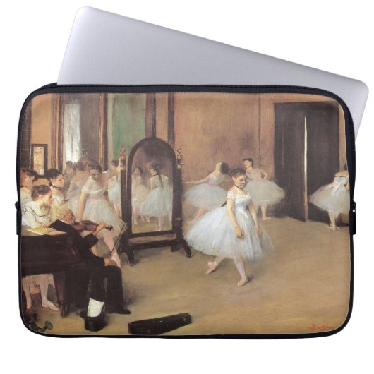 Die Tanzklasse von Edgar Degas, Vintages Ballett Laptopschutzhülle (Vorderseite)