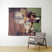 Die Tanzklasse von Edgar Degas Wandteppich (Beispiel (Horizontal))