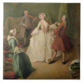 Die Tanzstunde Fliese (Vorderseite)