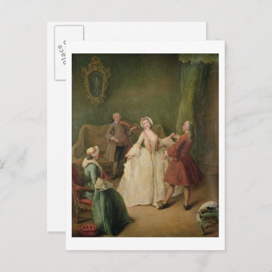 Die Tanzstunde Postkarte (Vorne/Hinten)