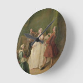 Die Tanzstunde Runde Wanduhr (Winkel)