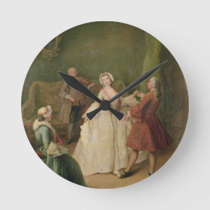 Die Tanzstunde Runde Wanduhr