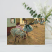 Die Tanzstunde von Edgar Degas Dankeskarte (Stehend Vorderseite)