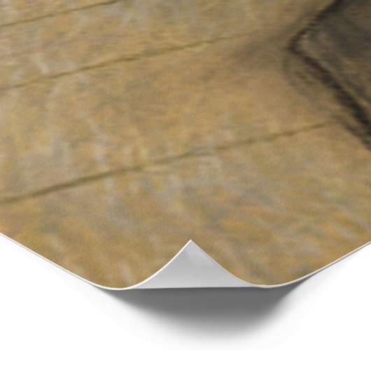 Die Tanzstunde von Edgar Degas Poster (Ecke)