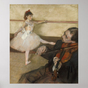 Die Tanzstunde von Edgar Degas Poster