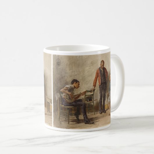 Die Tanzstunde von Thomas Eakins Kaffeetasse (VorderseiteRechts)