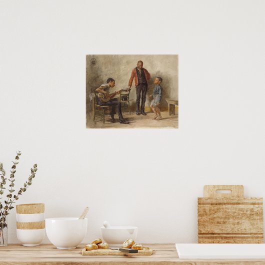 Die Tanzstunde von Thomas Eakins Poster (Küche)