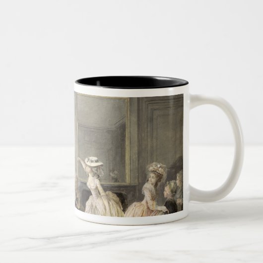 Die Tanzstunde Zweifarbige Tasse (Rechts)