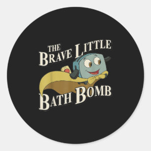 Die tapfere kleine Badbombe Runder Aufkleber
