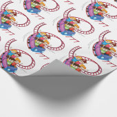 Die tapferen Kinder, die in einen Geschenkpapier (Ecke)