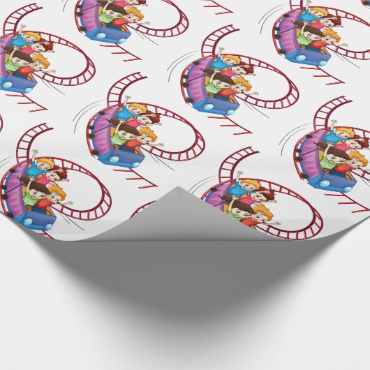 Die tapferen Kinder, die in einen Geschenkpapier (Ecke)