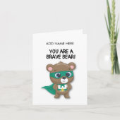 Die Tapferkeitskarte für das Kind im Krankenhaus Karte (Vorderseite)