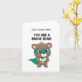 Die Tapferkeitskarte für das Kind im Krankenhaus Karte (Gelbe Blume)