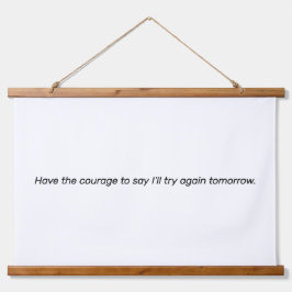 Die Tapisserie aus Mut und Holz Wandteppich Mit Holzrahmen