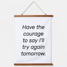 Die Tapisserie aus Mut und Holz Wandteppich Mit Holzrahmen