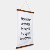 Die Tapisserie aus Mut und Holz Wandteppich Mit Holzrahmen (Gewinkelt)