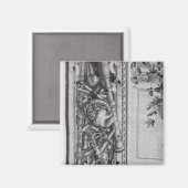 Die Tapisserie der Saison Magnet (Vorderseite/Rückseite)