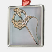 Die Tara-Brosche, von Bettystown, Landkreis Meath Silbernes Ornament (Links)