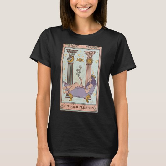 Die Tarot-Karte der Hohepriester sieht der Sonne e T-Shirt (Vorderseite)