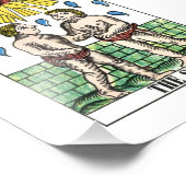 Die Tarot-Karte des hängenden Mannes Fotodruck (Ecke)