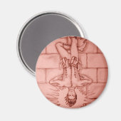 Die Tarot-Karte des hängenden Mannes Magnet (Vorderseite/Rückseite)