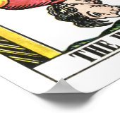 Die Tarot-Karte des hängenden Mannes Poster (Ecke)