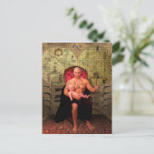 Die Tarot-Karte des Kaisers Postkarte (Stehend Vorderseite)