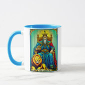 Die Tarot-Karte des Kaisers Tasse (Links)