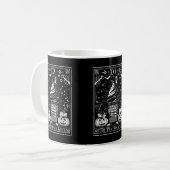 Die Tarot-Karte des Kürbisgewürzes Kaffeetasse (Vorderseite Links)