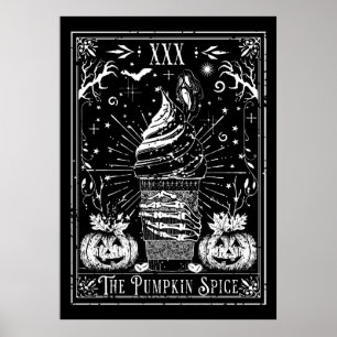 Die Tarot-Karte des Kürbisgewürzes Poster