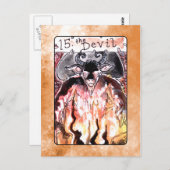 Die Tarot-Karte des Teufels Postkarte (Vorne/Hinten)